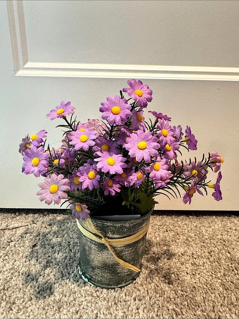 Ashland Purple Faux Floral Arrangement NWT